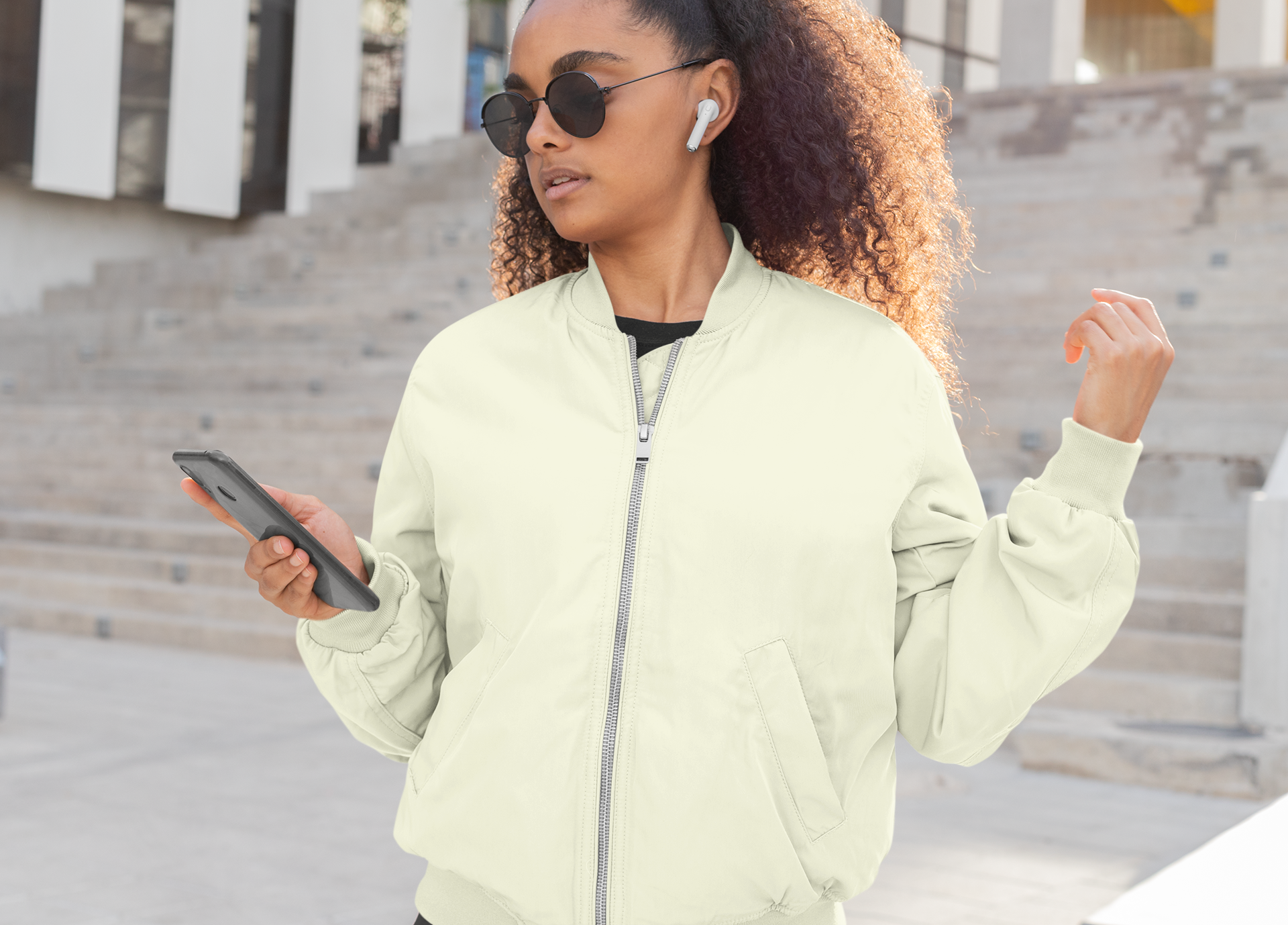 Women’s Plain Bomber Jacket for the Modern You!