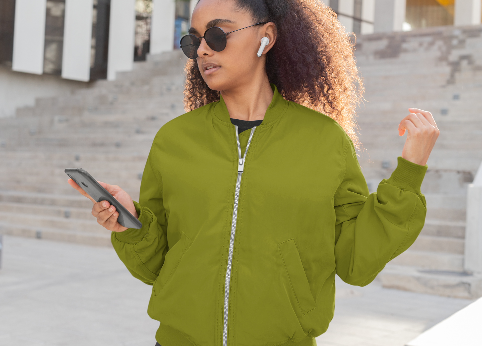 Women’s Plain Bomber Jacket for the Modern You!