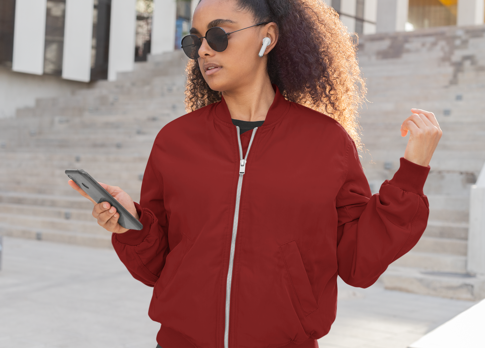 Women’s Plain Bomber Jacket for the Modern You!