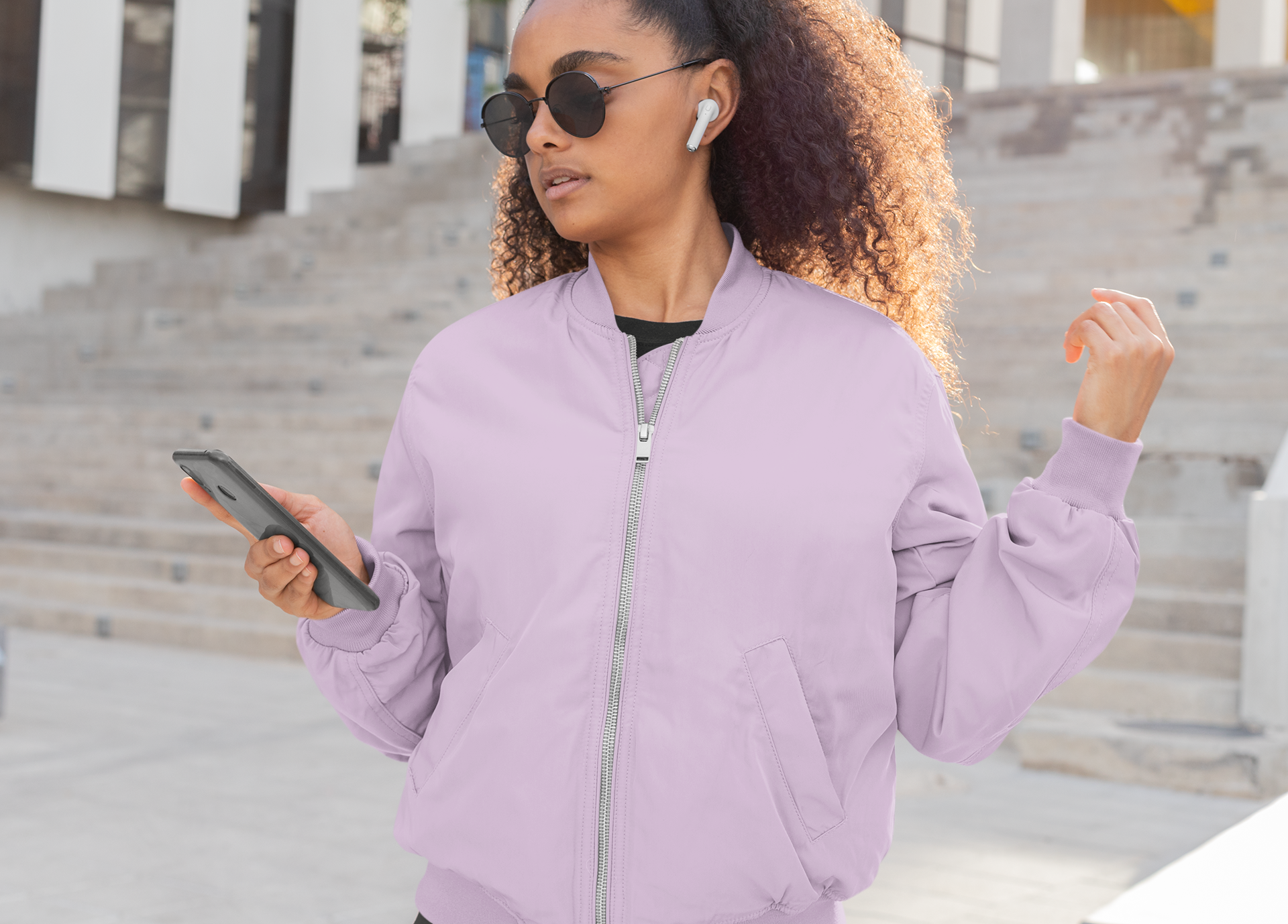 Women’s Plain Bomber Jacket for the Modern You!
