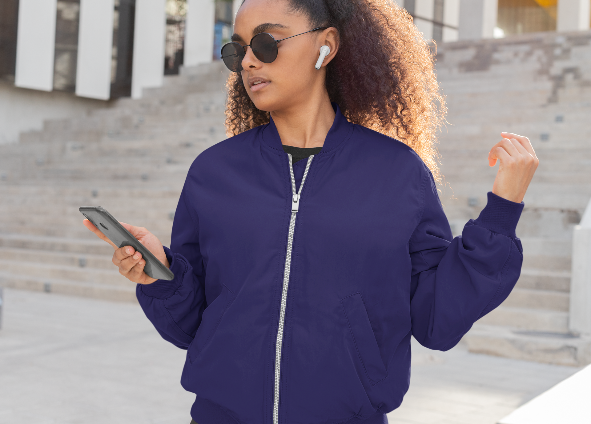 Women’s Plain Bomber Jacket for the Modern You!