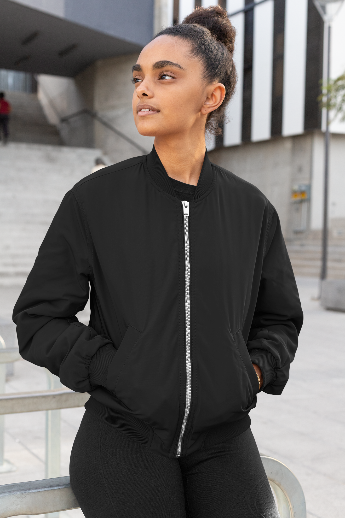 Women’s Plain Bomber Jacket for the Modern You!