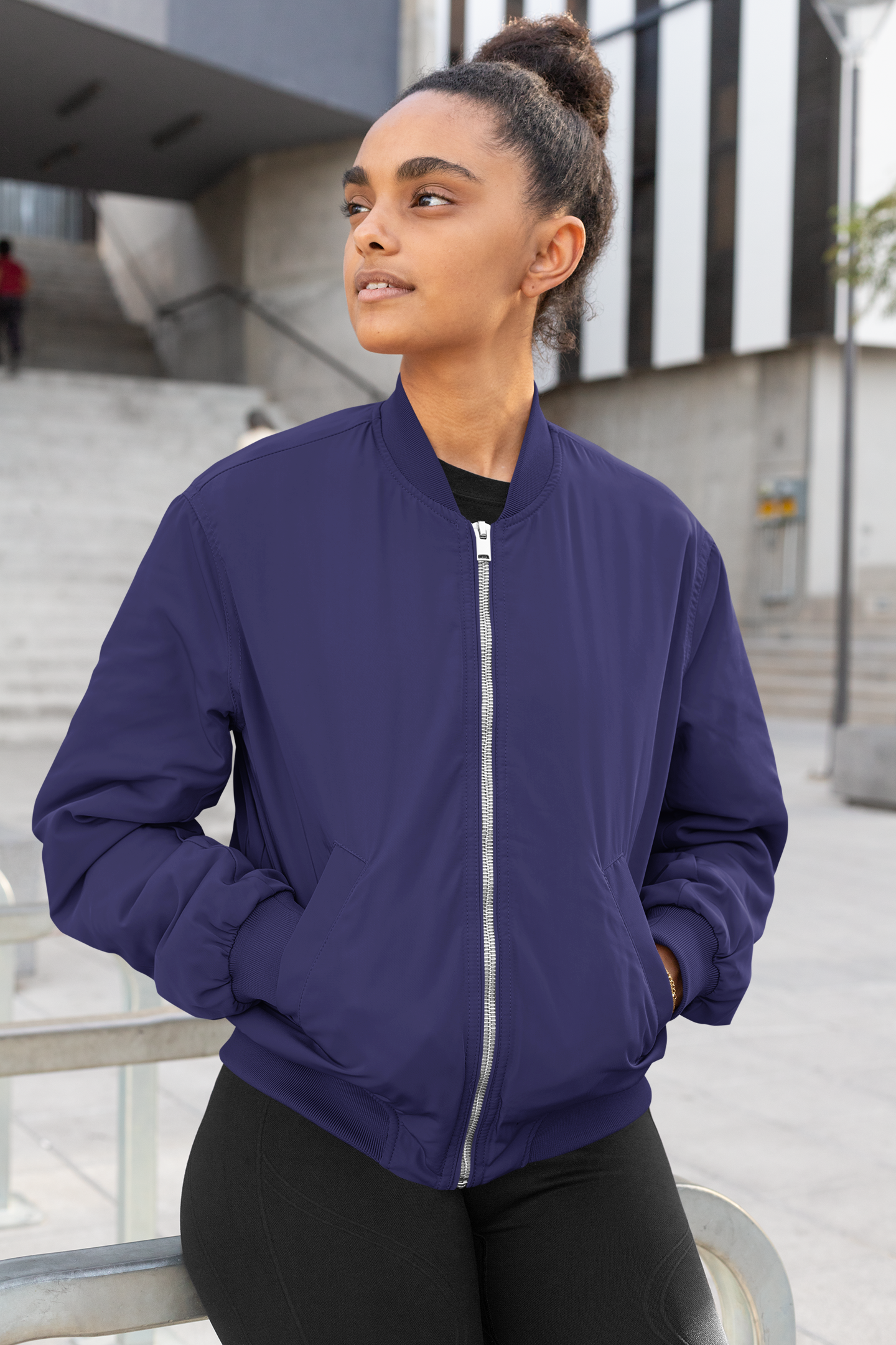 Women’s Plain Bomber Jacket for the Modern You!