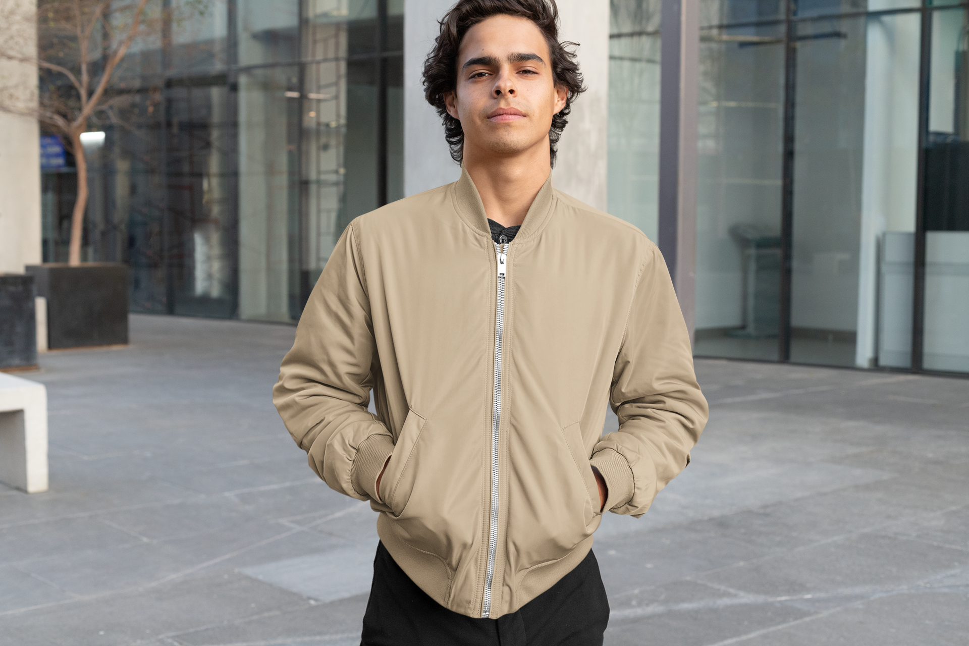Men's Classic Plain Bomber Jacket - Effortless Style! – THE ELYSIAN COMPANY