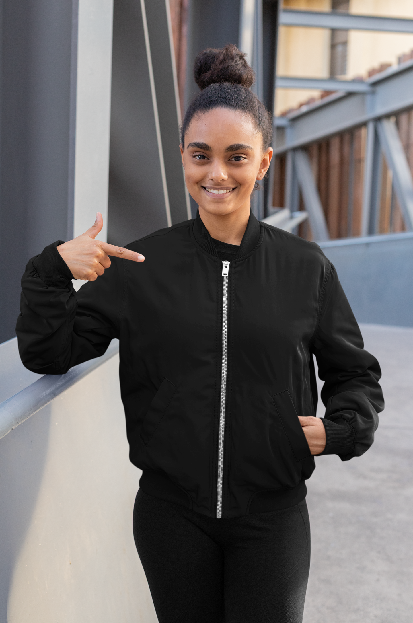 Women’s Plain Bomber Jacket for the Modern You!