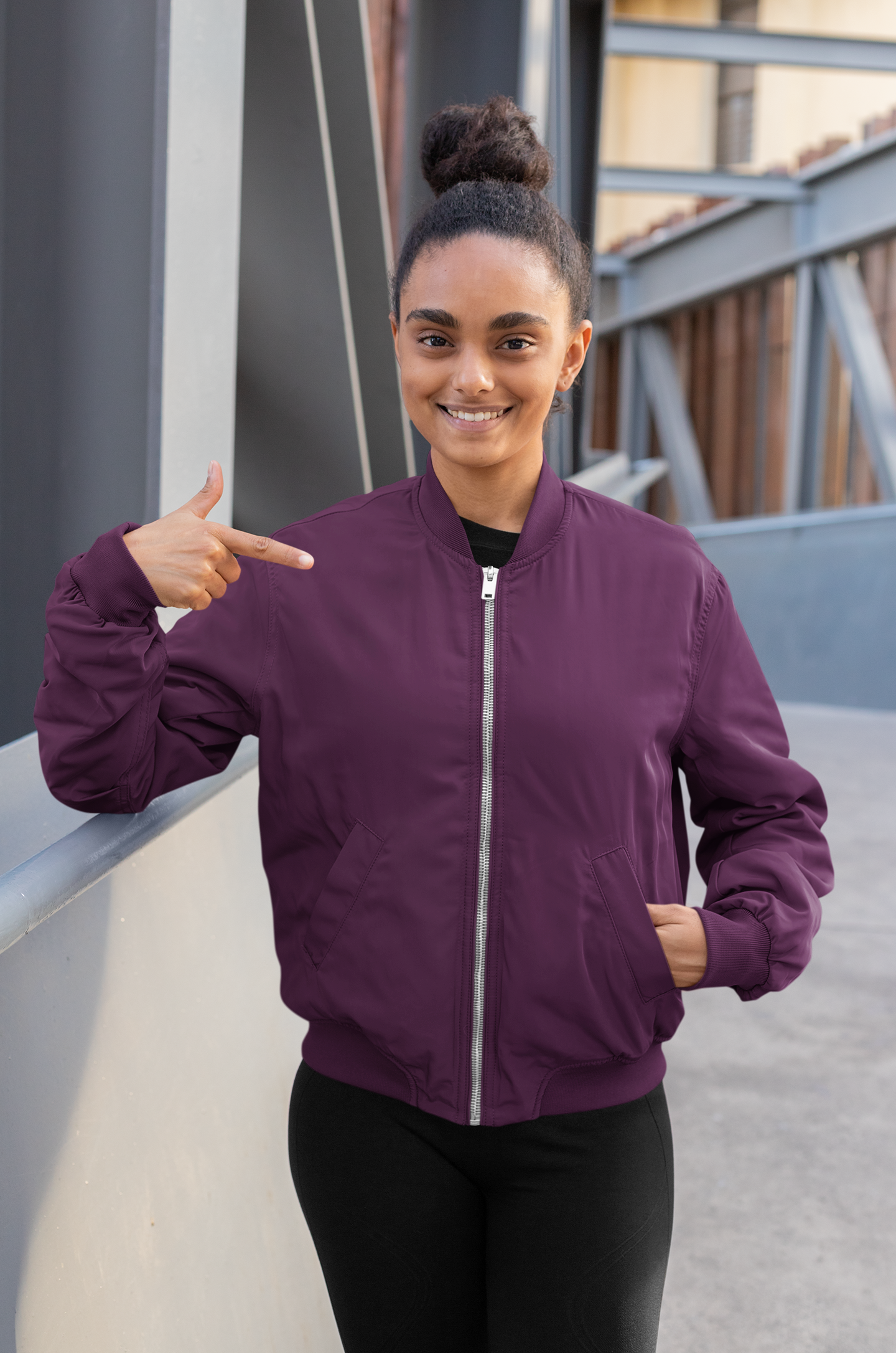 Women’s Plain Bomber Jacket for the Modern You!