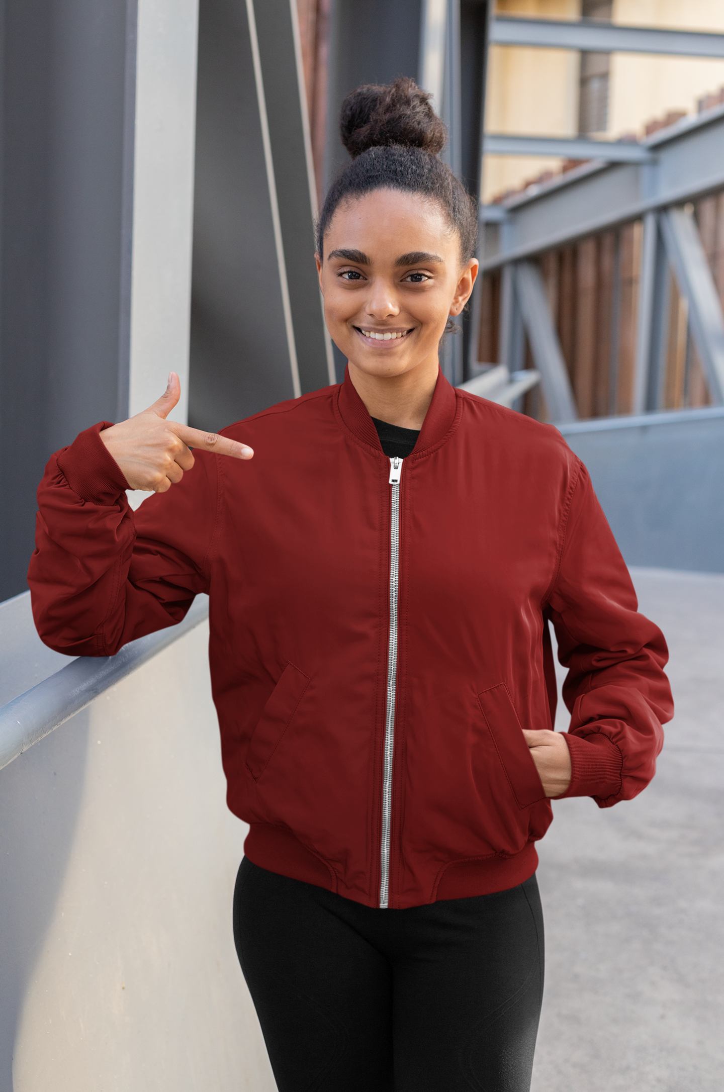 Women’s Plain Bomber Jacket for the Modern You!