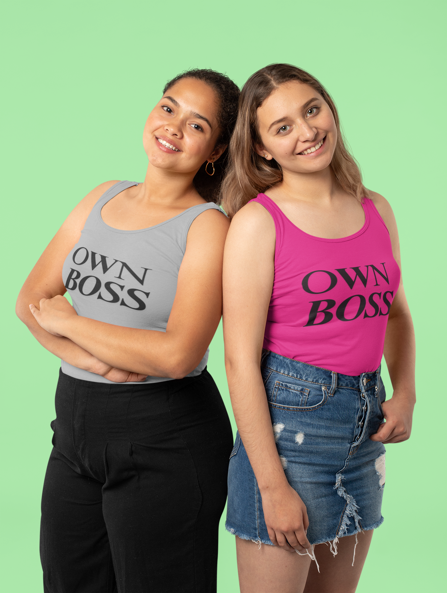 Empower Your Style: Women's 'Own Boss' Tank Top by The Elysian Company!